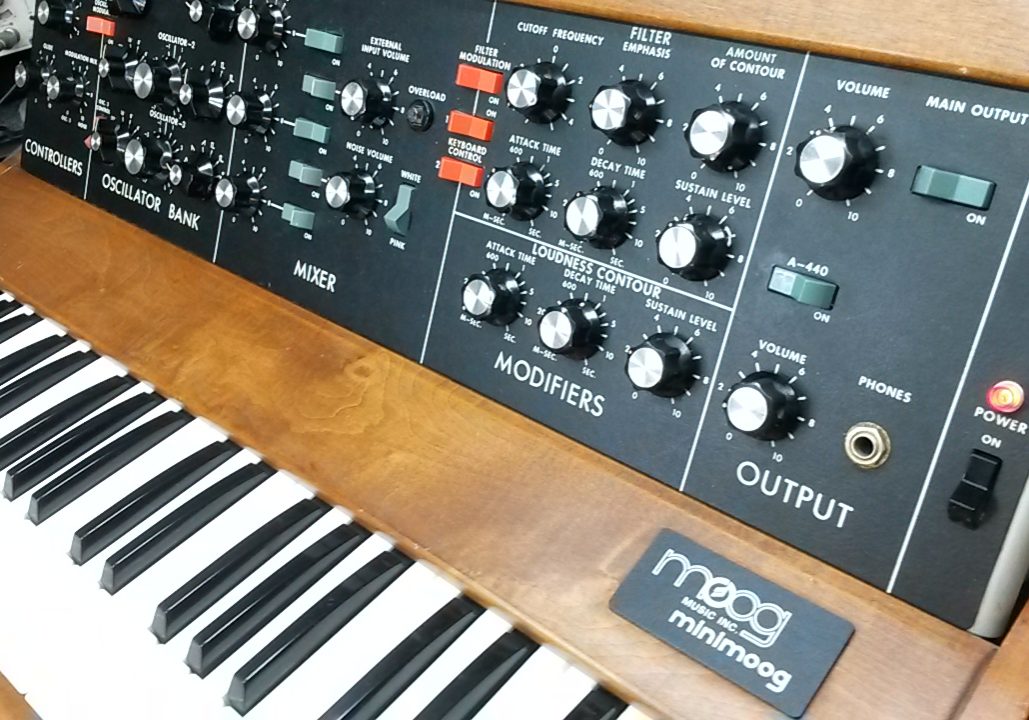 MiniMoog in for Synthesizer Repair